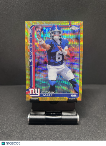 2025 CHROME JAXSON DART GOLD WAVE REFRACTOR /50 RC