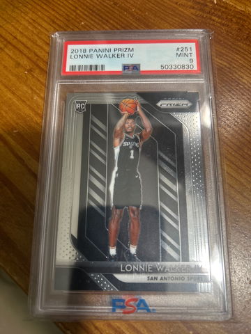 2018 Panini Prizm #251 Lonnie Walker IV RC PSA 9