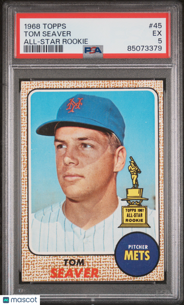 1968 Topps Tom Seaver #45 All Star Rookie PSA 5