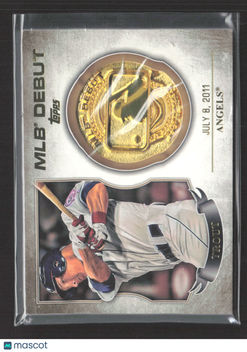 2016 Topps Series 1 MLB Debut Medallion MDM-MT Mike Trout Commemorative Los Angeles Angels