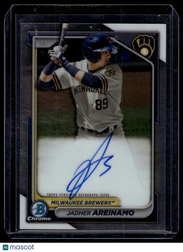 2024 Bowman Jadher Areinamo #CPA-JA Chrome Prospect Autographs AU