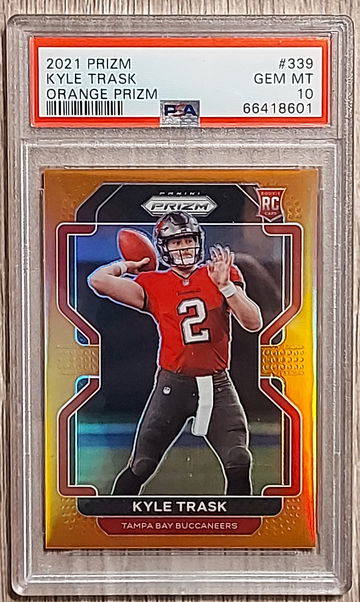 2021 Prizm Kyle Trask Orange Prizm PSA 10