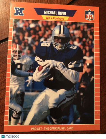1989 Pro Set #89 Michael Irvin Rookie Card Dallas Cowboys HOF 🏈 FREE S&H