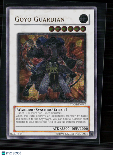 2008 Yu-Gi-Oh! The Duelist Genesis Goyo Guardian Ultimate Rare Effect Synchro 1st Edition Warrior