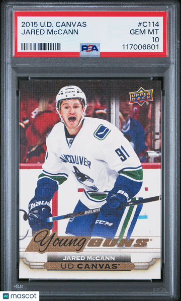 2015-16 Upper Deck Canvas Jared Mccann #C114 Rookie PSA 10