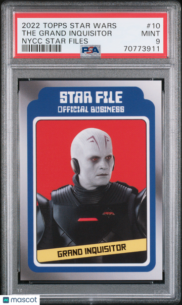 2022 Topps Star Wars Nycc Star Files The Grand Inquisitor #10 PSA 9