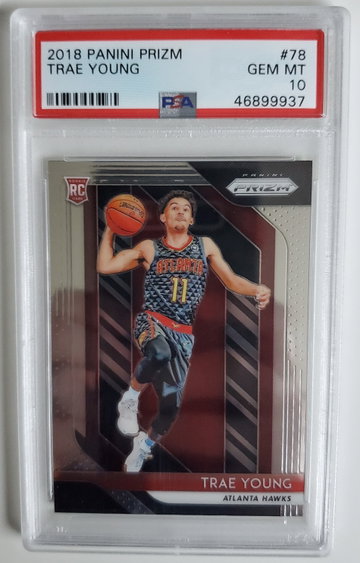 2018-19 Prizm Trae Young PSA 10 RC #78