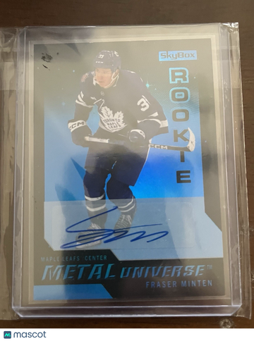2023 SkyBox Metal Universe 2008-09 Rookie Retros Fraser Minten #R-29 Retro Autograph Rookie