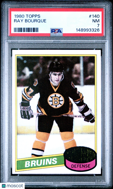 1980 Topps Ray Bourque #140 PSA 7