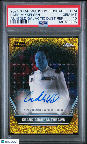 2024 Topps Star Wars Hyperspace Star Wars Autographs Lars Mikkelsen #LM PSA 10