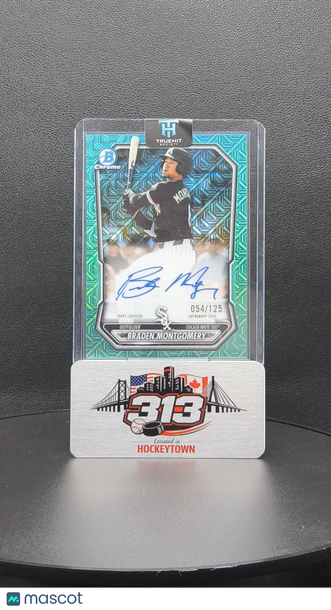 2026 Bowman Chrome Braden Montgomery #BBA-BM Aqua Mojo Refractor /125