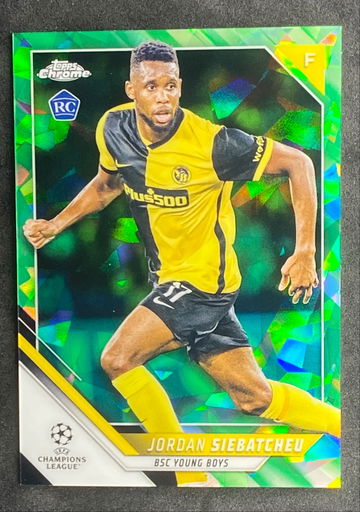 2021-22 Topps Chrome Sapphire UEFA Champions League Jordan Siebatcheu /75