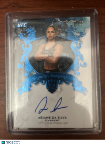 2025 Topps Royalty UFC Ariane Da Silva #RY-AD Blue Parallel/Variety Rookie Insert Topps