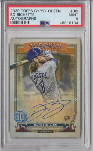 2020 Topps Gypsy Queen Bo Bichette Auto PSA 9