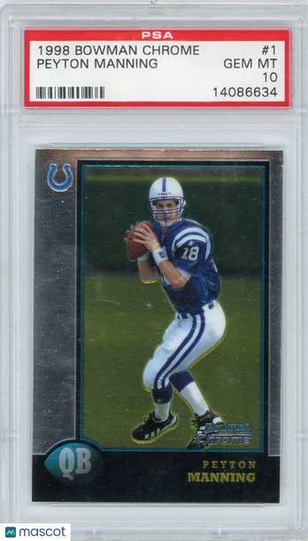 1998 Bowman Chrome Peyton Manning #1 PSA 10