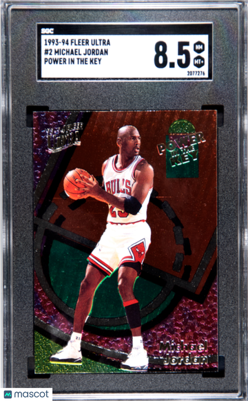 1993 Fleer Ultra Michael Jordan #2 Power In The Key SGC 8.5