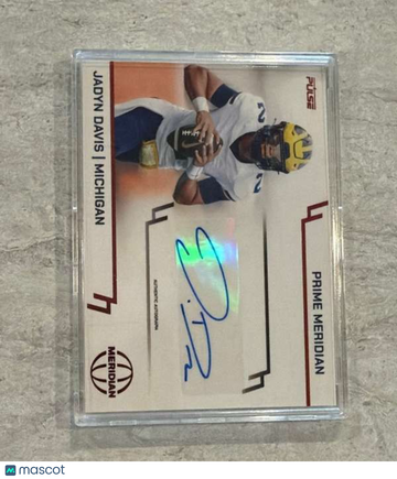 2025 Pulse Meridian Football -Red Autograph Jadyn Davis #PM-JD