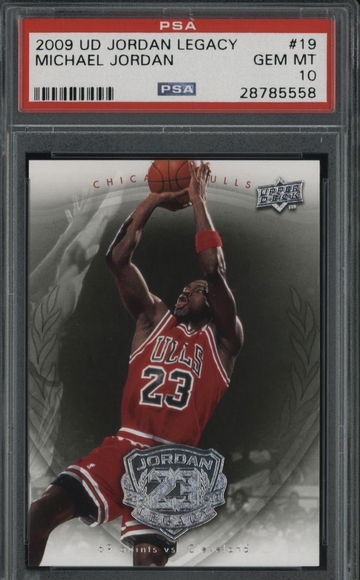 2009 Upper Deck UD Jordan Legacy 69 Points vs Cleveland 19 Michael Jordan Chicago Bulls PSA 10 Gem Mint