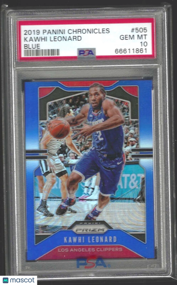 2019 Panini Chronicles Kawhi Leonard #505 Blue PSA 9