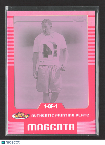2005 Topps Finest Delanie Walker #24 Magenta Printing Plate Authentic Printing Plate 1-of-1
