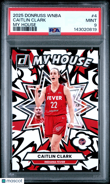 2025 Panini Donruss WNBA My House Caitlin Clark #4 PSA 9