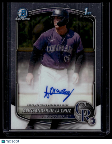 2025 Bowman Chrome Alessander De La Cruz #CPA-AD Prospect Autographs AU