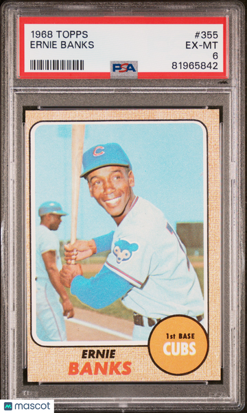 1968 Topps Ernie Banks #355 PSA 6