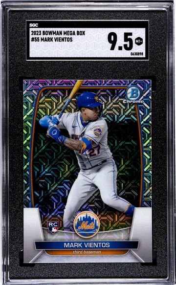2023 Bowman Chrome #55 Mark Vientos SGC 9.5