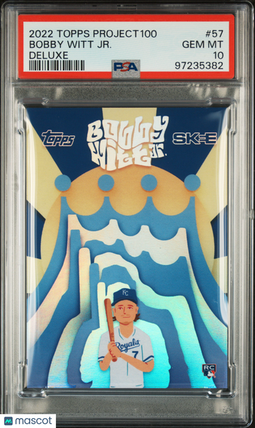 2022 Topps Project100 Bobby Witt JR. #57 Deluxe PSA 10