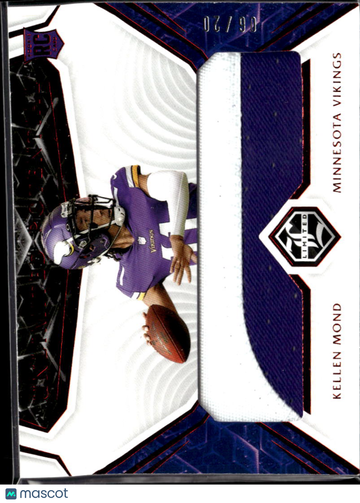 Kellen Mond 2022 Panini Limited RC Patch /90 Minnesota Vikings