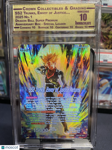 2025 Bandai Dragon Ball Super Premium Anniversary Special Leader Trunks (SS2) Holo Foil CROWN 10