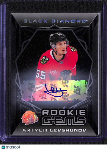 2025 Upper Deck Black Diamond Rookie Gems Artyom Levshunov #RGS-AL /25