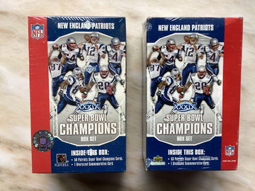 2-2005 Upper Deck New England Patriots Super Bowl Champions box Sets
