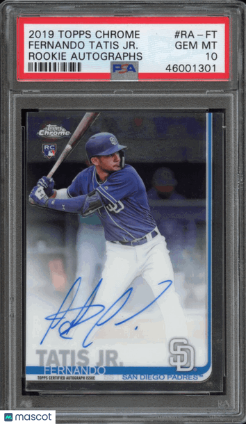 2019 Topps Chrome Rookie Autographs Fernando Tatis JR. #RAFT PSA 10