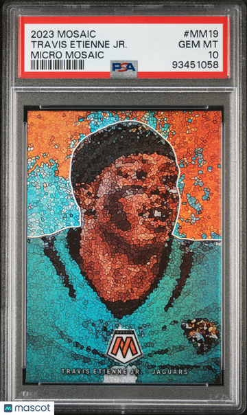 2023 Panini Mosaic Micro Mosaic Travis Etienne JR. #MM19 PSA 10