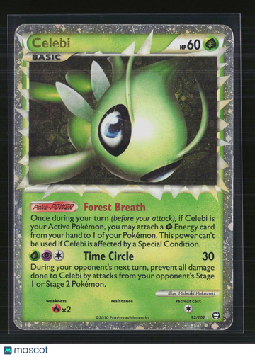 2014 HS Triumphant Celebi Holo Rare #92/102
