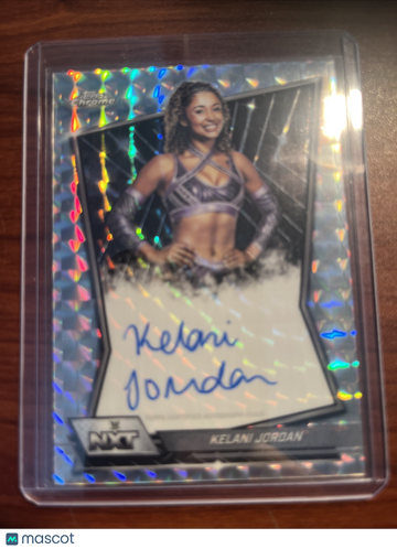 2026 Topps Chrome WWE Kelani Jordan #NXT-KEL Purple Prizm Parallel/Variety Serial Number