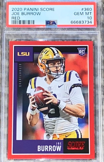 Joe burrow 2020 red PSA 10