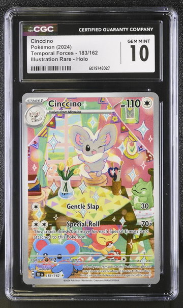 2024 Pokemon #183/162 Cinccino Temporal Forces CGC 10