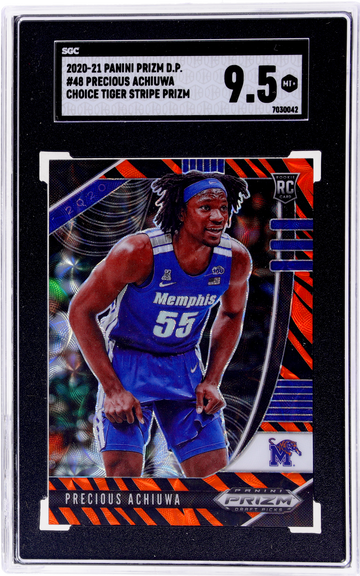 2020 Panini Prizm DP Tiger Stripe Precious Achiuwa #48 SGC 9.5 RC