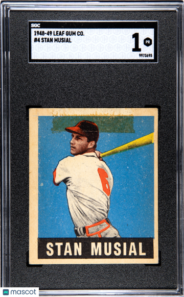 1948 Leaf Gum Co. Stan Musial #4 SGC 1