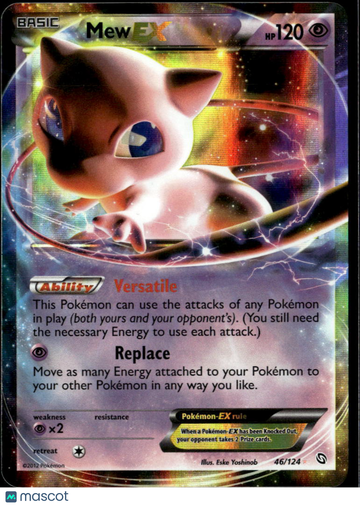2012 Dragons Exalted Mew EX Holo Rare #46/124