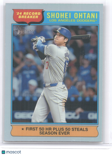 2024 Topps Heritage Shohei Ohtani #1 Record Breaker /50
