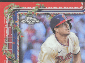 2025 Topps Chrome Holiday J.T. Realmuto #HC33 Red /25