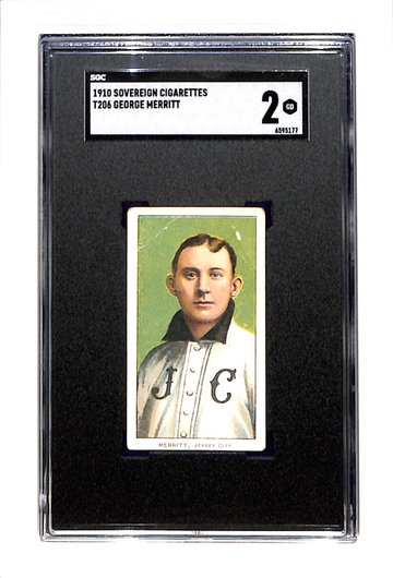1909-1910 T206 George Merritt SGC 2 Sovereign 350