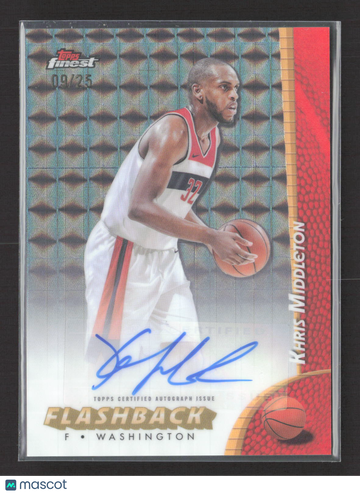 2025 Topps Finest Flashback Khris Middleton #FBA-KMD /25