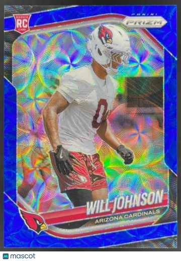 2025 Panini Prizm Will Johnson #370 Choice Blue /14 FOTL Bookend!! SN RC