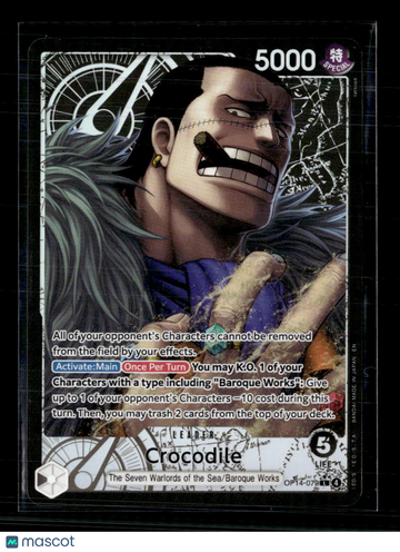 One Piece Card Game Crocodile The Azure Sea's Seven L • OP14-079