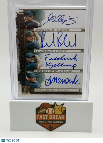 2025 Panini Impeccable LIV Golf Richard Bland Adrian Meronk Martin Kaymer Frederik Kjettrup #TQA-CLK /10 Team Quad Autog