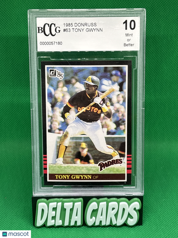 1985 Donruss Tony Gwynn #63 BCCG 10